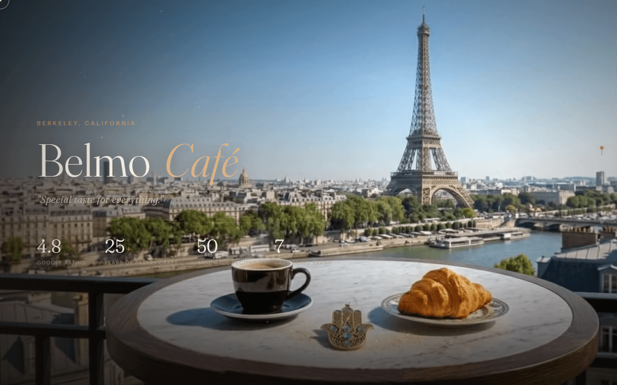 Belmo Café project screenshot